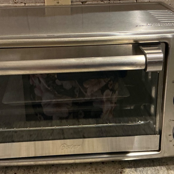 Oster Stainless Steel 6 Slice Toaster Oven – Bake Broil Toast Warm, Turbo, Works - Picture 7 of 14